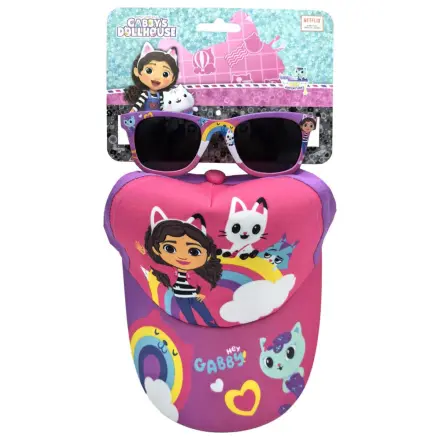 Gabi's Dollhouse Rainbow slnečné okuliare a baseballová čiapka set produktová fotografia