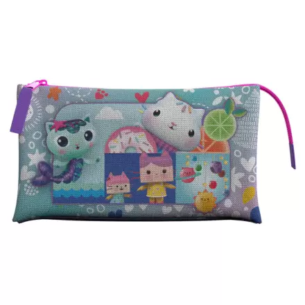 Gabbys Dollhouse trojité puzdro na ceruzky produktová fotografia