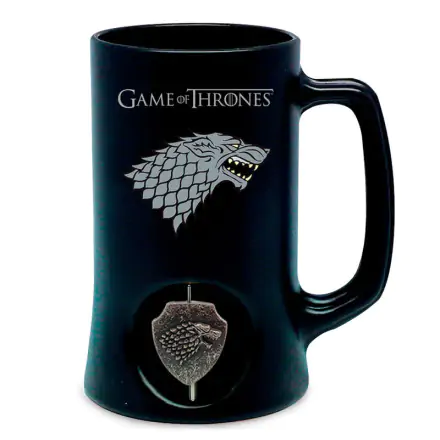 Game of Thrones logo 3D Stark džbán produktová fotografia