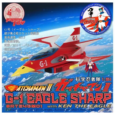 Gatchaman II akčná figúrka s vozidlom 1/24 G-1 Eagle Sharp & Ken The Eagle produktová fotografia