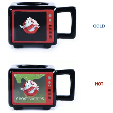 Ghostbusters I Ain't Afraid Retro TV hrnček meniaci farbu teplom 500 ml produktová fotografia