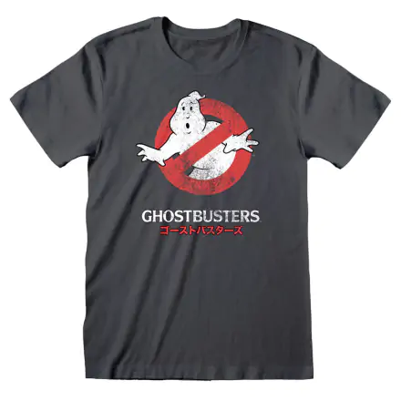 Ghostbusters t-shirt s japonským textom produktová fotografia