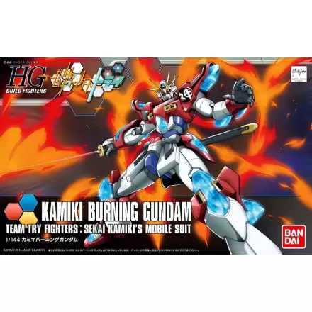 Gundam Build Fighters Try Kamiki Burning Gundam figúrka produktová fotografia