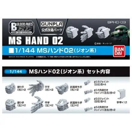 Gundam Builders Parts HD 1/144 MS Ruka 02 Zeon modelová súprava produktová fotografia