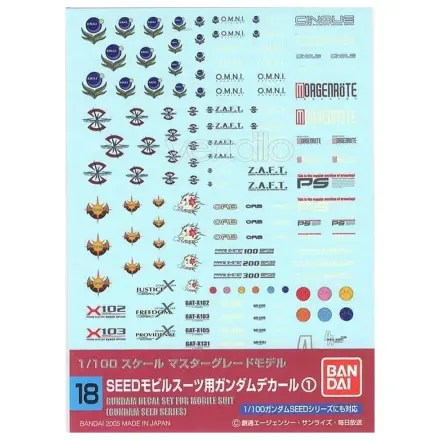 Gundam Decal 018 MG Viacúčelové semeno produktová fotografia