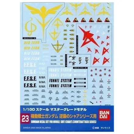 Gundam Decal 023 MG viacúčelový Char's Counterattack produktová fotografia