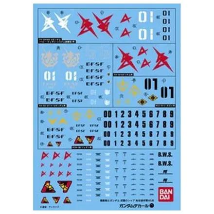 Gundam Decal 071 Char's Counterattack Earth Federation produktová fotografia