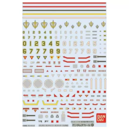 Vodné nálepky Gundam Decal 37 HGUC Earth Federation MS 2 balenia príslušenstva pre modelárske súpravy produktová fotografia