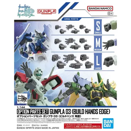 Sada voliteľných dielov Gundam Gunpla 3 (Build Hands Edge) Model Kit produktová fotografia