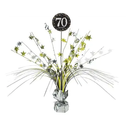 Happy Birthday Gold 70 dekorácia na stôl 45,72 cm produktová fotografia