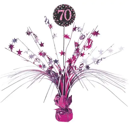 Happy Birthday Pink 70 stredová dekorácia 18 palcov produktová fotografia