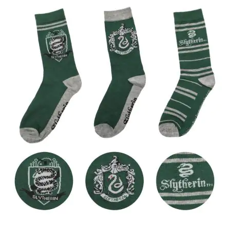 Harry Potter ponožky 3-Pack Slytherin termékfotója