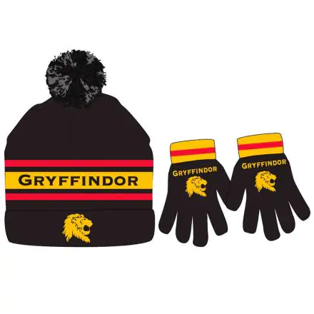 Harry Potter Gryffindor súprava klobúka a rukavíc produktová fotografia