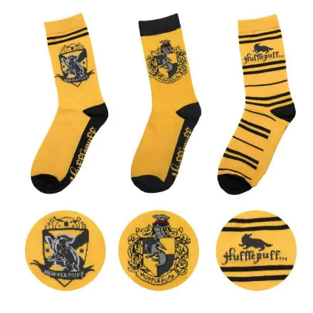 Harry Potter Socks 3-kusový balíček Hufflepuff termékfotója