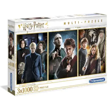 Harry Potter Multi Jigsaw Puzzle Characters (3 x 1000 kusov) termékfotója