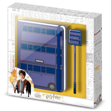 Harry Potter Knight Bus súprava denník + pero produktová fotografia