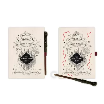 Harry Potter Marauders Map A5 prémiový zápisník + wand pero termékfotója