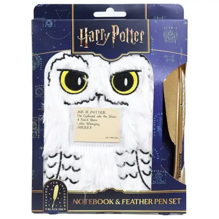 Harry Potter plyšová súprava zápisníkov s perom Hedwig Magical Locations produktová fotografia