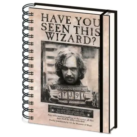 Harry Potter zápisník A5 Wanted Sirius Black termékfotója