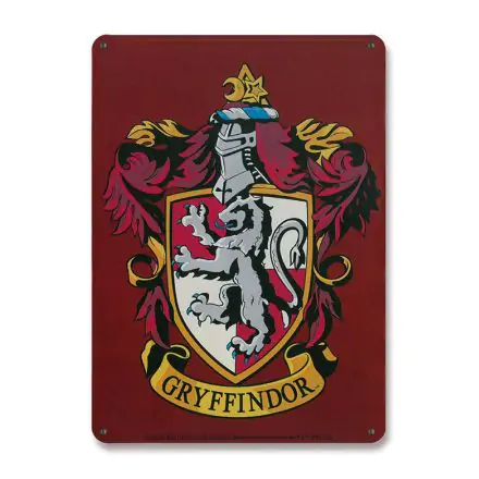 Harry Potter plechová cégér Gryffindor 15 x 21 cm termékfotója