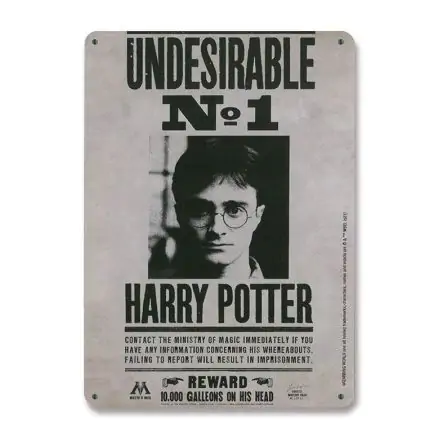 Harry Potter plechová tabuľa Undesirable No. 1 15 x 21 cm termékfotója