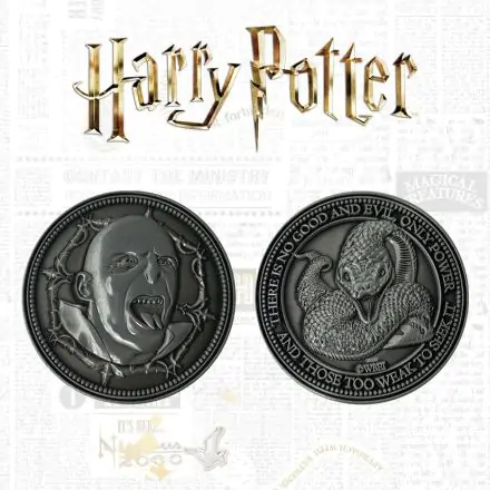 Harry Potter zberateľská minca Voldemort limitovaná edícia produktová fotografia