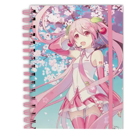 Hatsune Miku Cherry Blossoms zošit A5 špirálový produktová fotografia