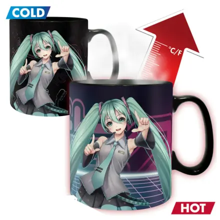 Hatsune Miku hrnček meniaci farbu teplom produktová fotografia