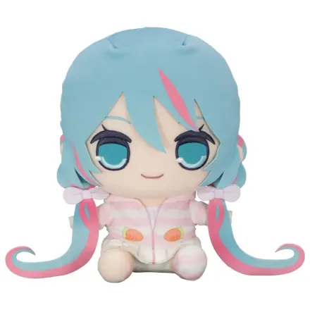Hatsune Miku Kyurumaru veľká plyšová figúrka v pyžame s kapucňou s králičími uškami 28 cm produktová fotografia