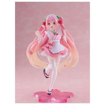 Hatsune Miku PVC Socha Newley Written Sakura Miku Japanese Cafe Ver. Opätovné vydanie 18 cm produktová fotografia