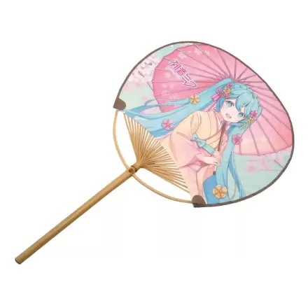 Hatsune Miku neskladací Uchiwa vejár Miku Kimono produktová fotografia