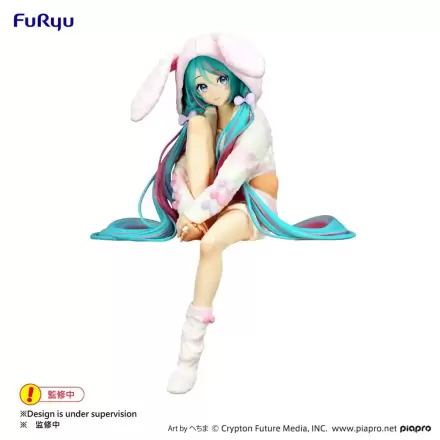 Hatsune Miku Noodle Stopper PVC Socha Králičie Ucho Kapucňa Pyžamo 14 cm termékfotója