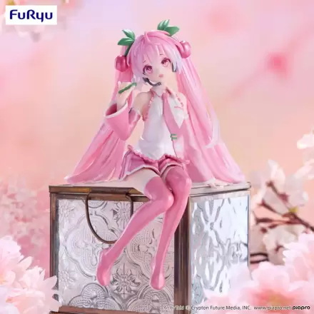 Hatsune Miku Zarážka na rezance PVC Socha Sakura Miku 2024 Pearl Color Ver. 15 cm termékfotója