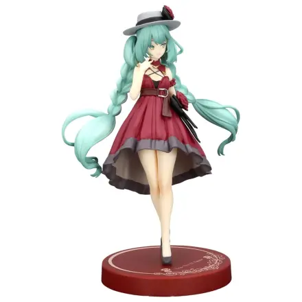 Hatsune Miku Trio-Try-iT PVC socha Hatsune Miku Outing Dress Red Color Ver. 19 cm produktová fotografia