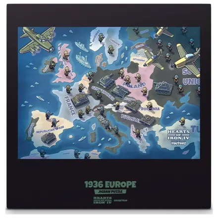Hearts of Iron Puzzle 1936 Európa produktová fotografia