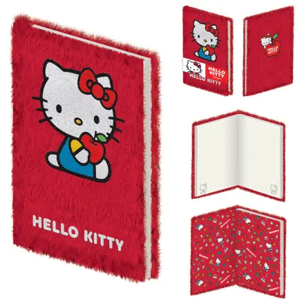 Hello Kitty A5 plyšový zápisník produktová fotografia