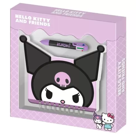 Hello Kitty and Friends Kuromi Zápisník a pero produktová fotografia