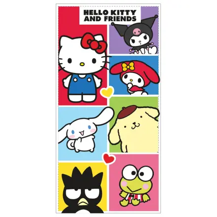 Hello Kitty and Friends mikrovláknová plážová osuška produktová fotografia