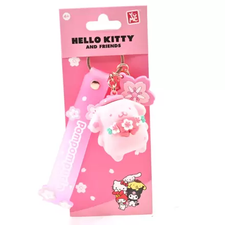 Hello Kitty a priatelia Sanrio Sakura Pompompurin kľúčenka termékfotója