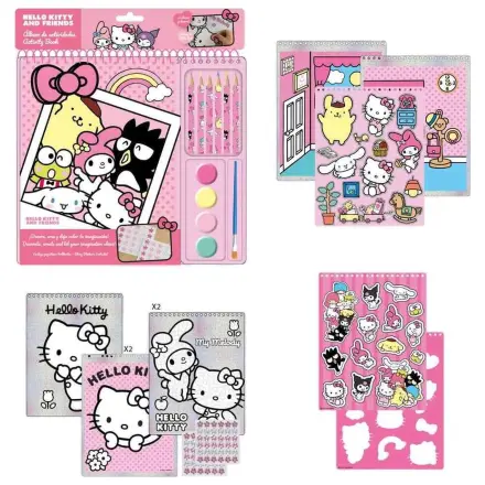Hello Kitty and Friends maľovanka s aktivitami produktová fotografia