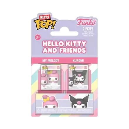 Hello Kitty Bitty Funko POP! Vinylové figúrky 2-balenie My Melody & Kuromi produktová fotografia