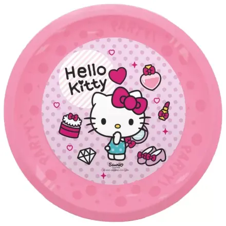 Hello Kitty Fashion micro prémiový plastový plochý tanier, 4-dielna sada 21 cm produktová fotografia