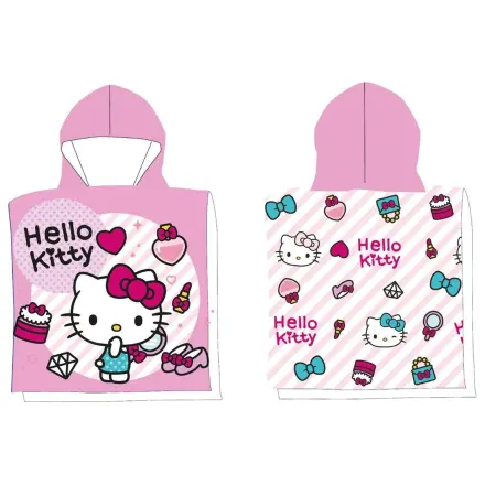 Hello Kitty Fashion Plážové pončo osuška 50x100 cm produktová fotografia