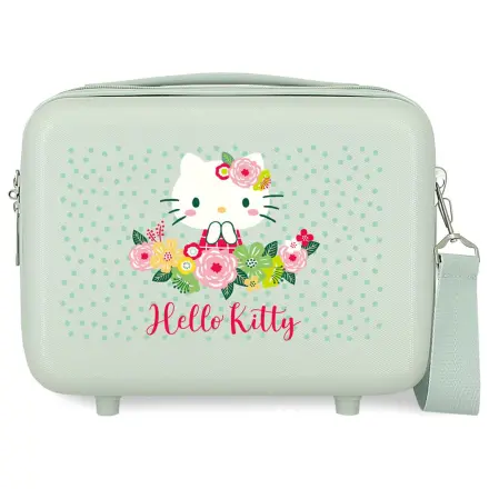 Hello Kitty Floral ABS adaptabilný kozmetický kufrík produktová fotografia