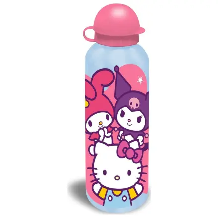 Hello Kitty Friends hliníková fľaša na vodu s uzáverom na pitie 500 ml produktová fotografia