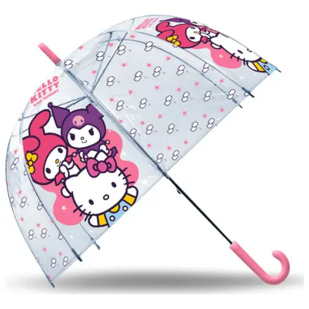 Hello Kitty Friends Priehľadný detský dáždnik Ø70 cm produktová fotografia