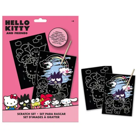 Hello Kitty Friends sada stieracích obrázkov produktová fotografia