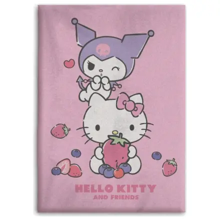 Hello Kitty Fruits fleecová deka produktová fotografia