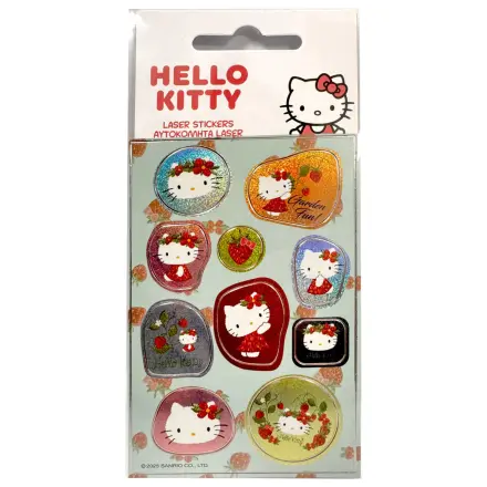 Hello Kitty Garden holografická sada nálepiek produktová fotografia