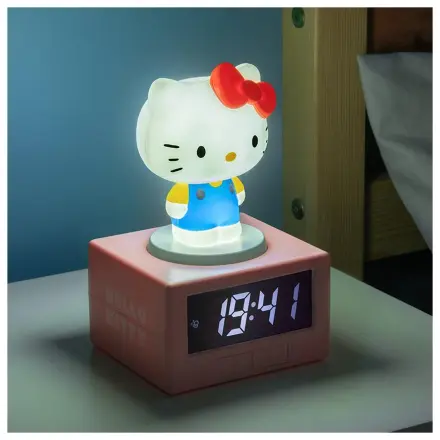 Hello Kitty Ikonická lampa s budíkom 12 cm produktová fotografia